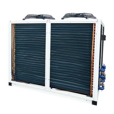 075KWのポンプパワーを持つフィンアンドチューブコンデンサー型空気冷却水冷却機 CE ISO9001認定提供と持続的な冷却性能