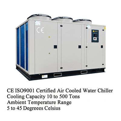 CE ISO9001認証取得 空冷式ウォーターチラー 冷房能力10～500トン 周囲温度範囲5～45℃